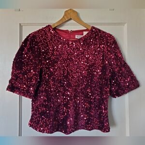 💖🌟Beautiful Nanette Lepore Sequins Top 💖💕